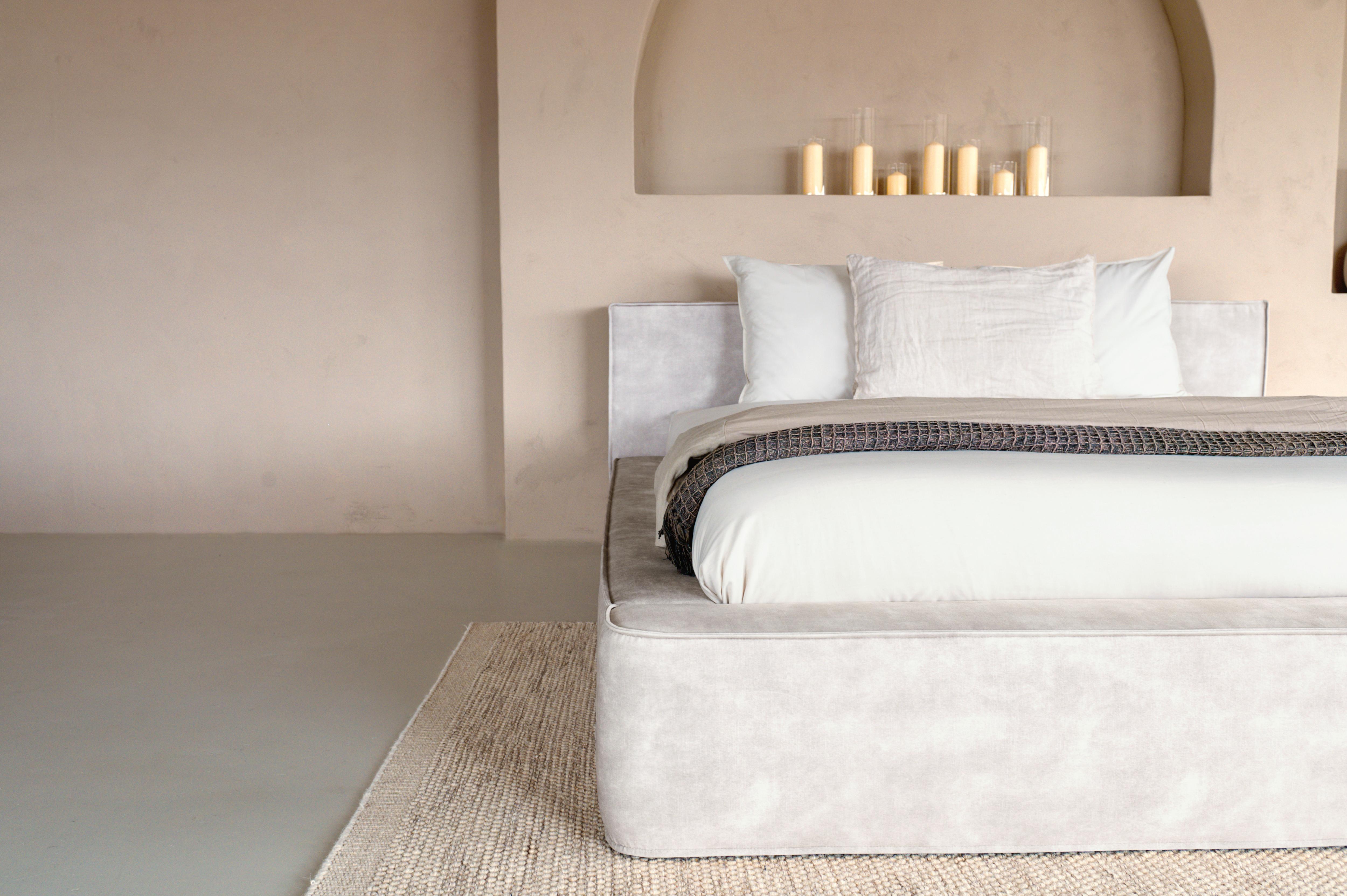 Adore Elements Pearl Beige bed met Opbergruimte - (Optioneel) Luxe 7-zone matras met Tencel