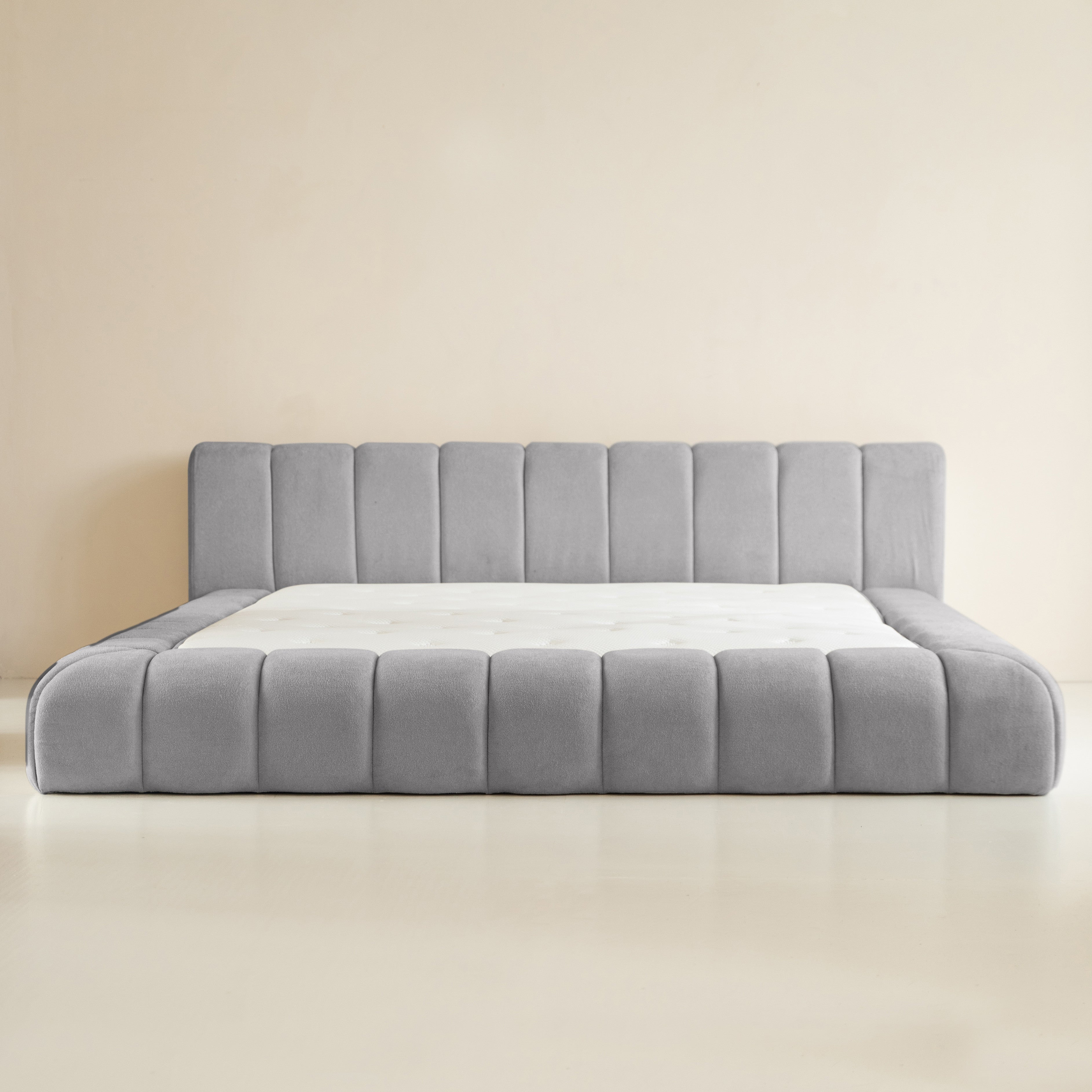 Adore Grijs Deluxe bed - Modern laag zweefbed