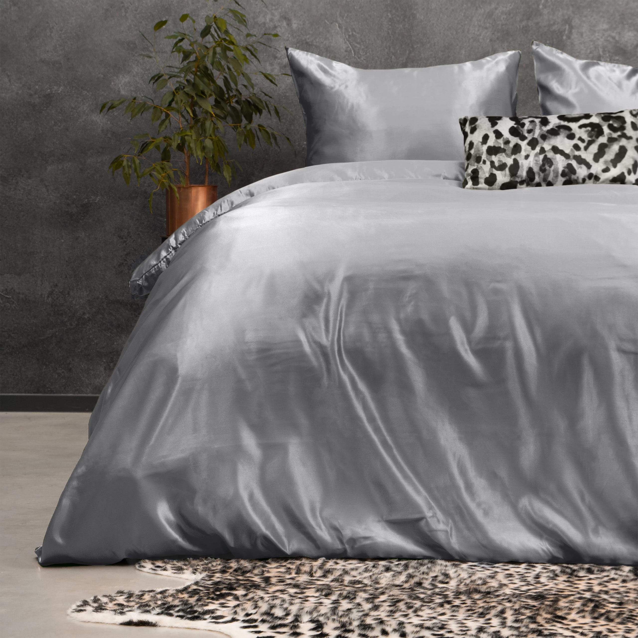 Duvet cover SatinDreams - Ash Grey