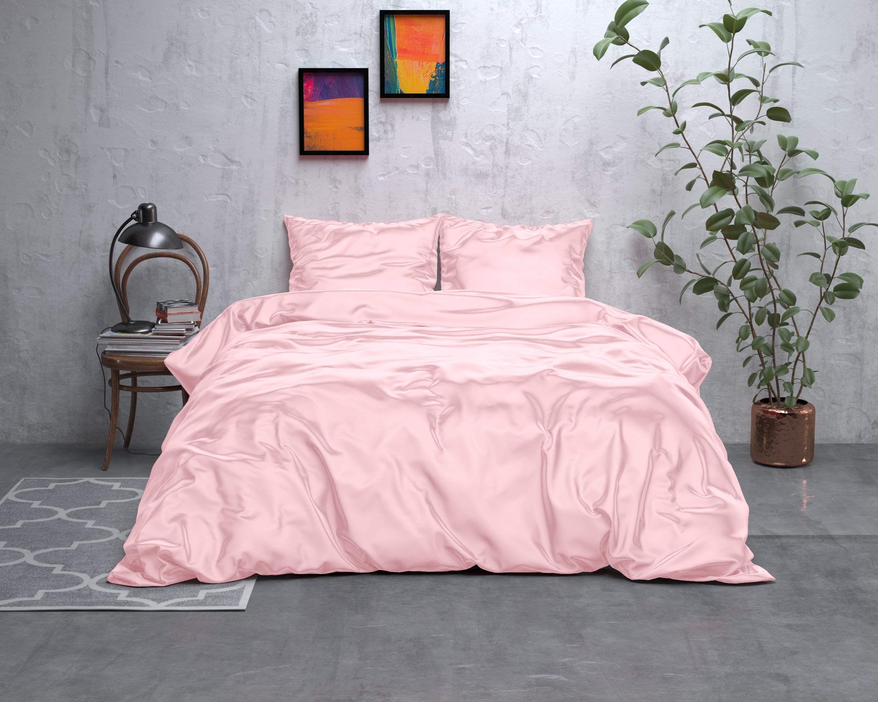 Duvet cover SatinDreams - Pink blush