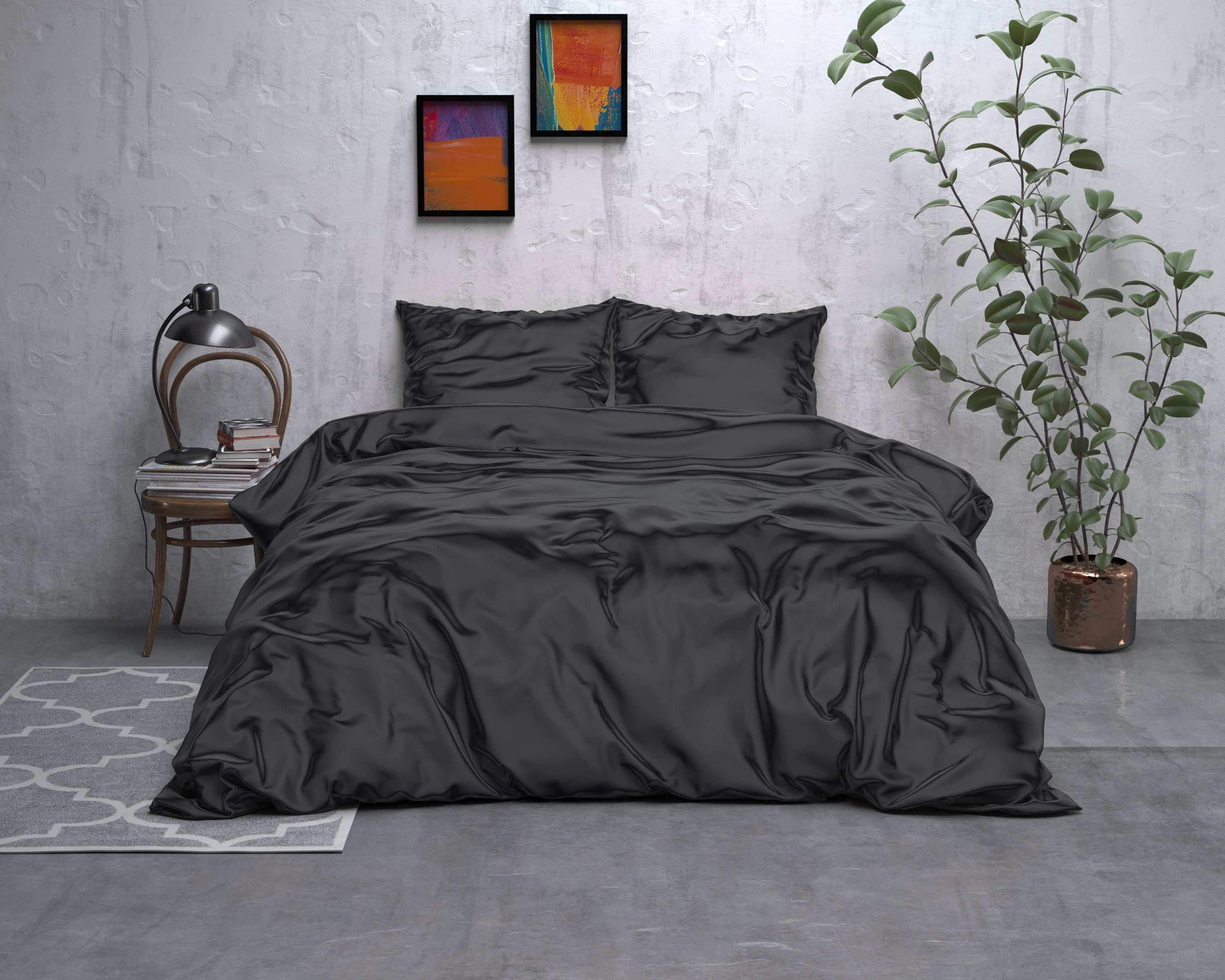 Duvet cover SatinDreams - Midnight Black