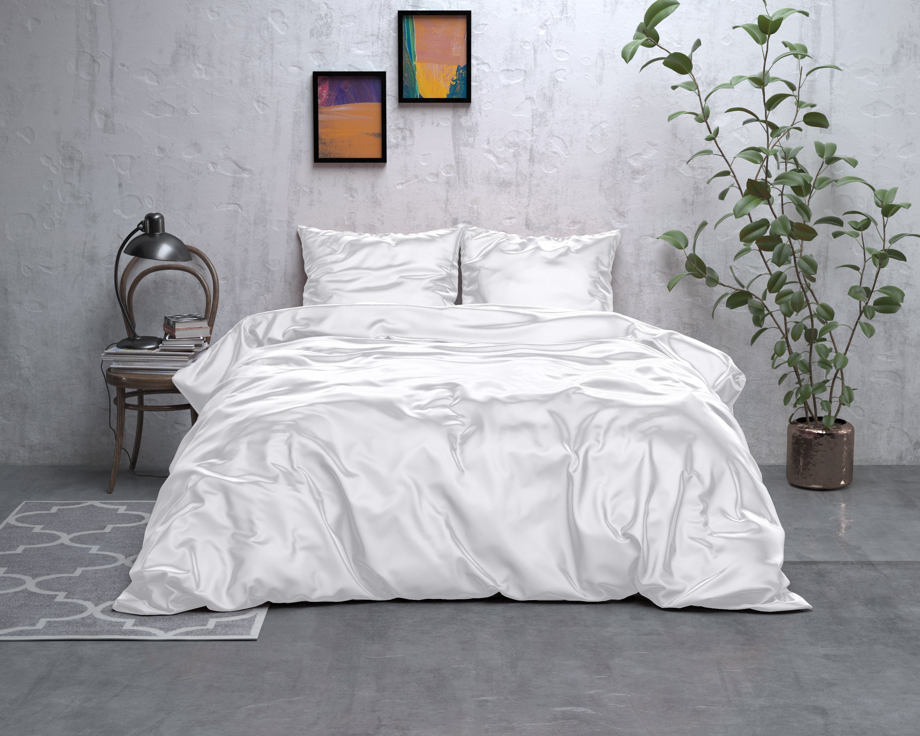 Duvet cover SatinDreams - Pearl White